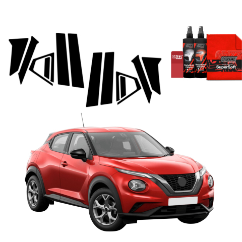 Bodyshield - Folie de protecție neagră 10în1 pentru coloana B - Nissan Juke Facelift (2024-2026)