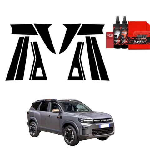 Bodyshield - Folie de protecție neagră 12în1 pentru coloana A-B-C - Dacia Bigster (2025-2026)