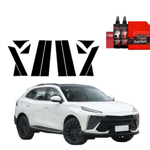 Bodyshield - Folie de protecție neagră 12în1 pentru coloana A-B-C - Forthing T5 Evo (2024-2026)