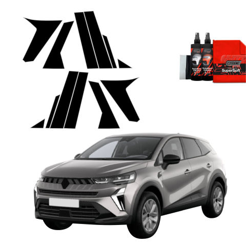 Bodyshield - Folie de protecție neagră 12in1 pentru coloana A-B-C - Renault Symbioz (2024-2026)