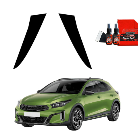 Bodyshield - Folie de protecție neagră 2în1 pentru coloana B-C - Kia XCeed (2022-2025)