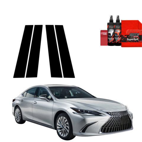 Bodyshield - Folie de protecție neagră 4în1 pentru coloana B-C - Lexus ES 300h (2021-2024)