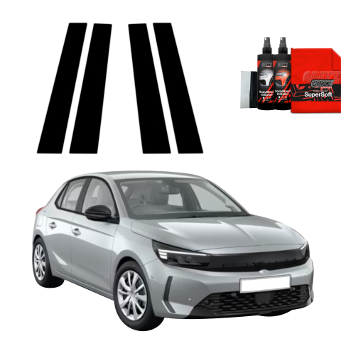 Bodyshield - Folie de protecție neagră 4în1 pentru coloana B - Opel Corsa (2023- 2025)