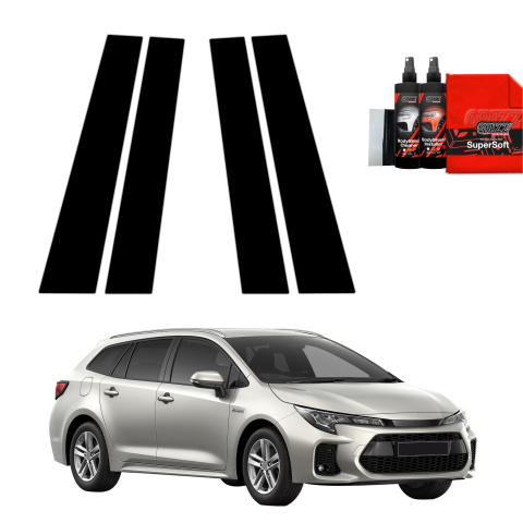 Bodyshield - Folie de protecție neagră 4în1 pentru coloana B - Suzuki Swace Facelift (2023-2026)
