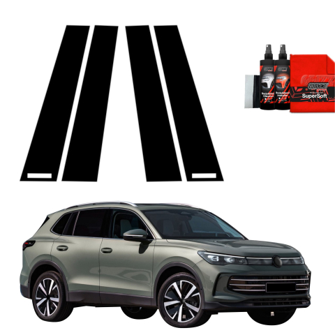 Bodyshield - Folie de protecție neagră 4în1 pentru coloana B - Volkswagen VW Tiguan 3 (2024-2026)