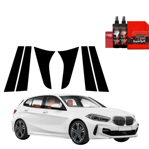 Bodyshield - Folie de protecție neagră 6în1 pentru coloana B-C - BMW 1 118i (2020-2026)