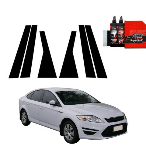 Bodyshield - Folie de protecție neagră 6în1 pentru coloana B-C - Ford Mondeo Mk4 (2010-2014)