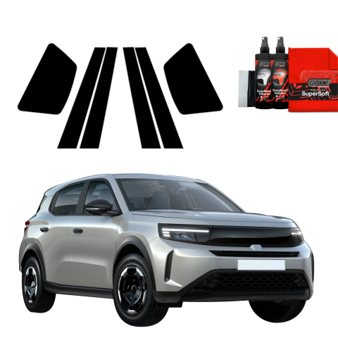 Bodyshield - Folie de protecție neagră 6în1 pentru coloana B-C - Opel Frontera (2024-2026)