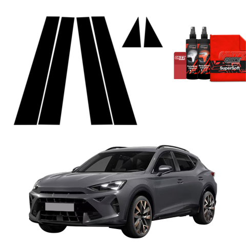 Bodyshield - Folie de protecție neagră 6în1 pentru coloana B - Cupra Formentor Facelift (2024-2026)