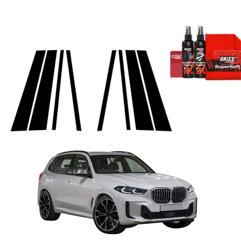 Bodyshield - Folie de protecție neagră 8în1 pentru coloana B-C - BMW X5 G05 (2023-2026)