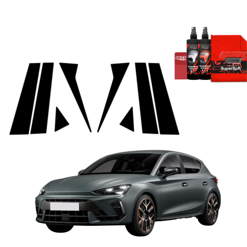 Bodyshield - Folie de protecție neagră 8în1 pentru coloana B-C - Cupra Leon Sportstourer (2024-2026)
