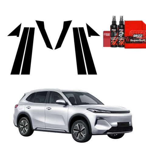 Bodyshield - Folie de protecție neagră 8în1 pentru coloana B-C - Geely Starray EM-i (2025-2026)