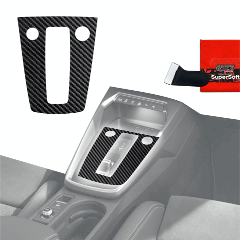 Folie interior - Folie de protecție pentru consola centrală - Audi A3 8Y (2020-2024) Aspect carbon lucios
