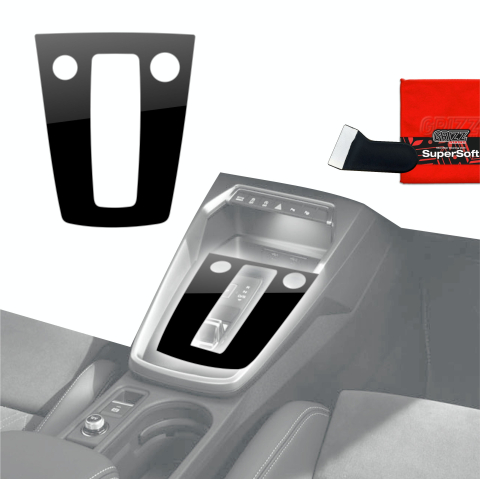 Folie interior - Folie de protecție pentru consola centrală - Audi S3 8Y (2020-2025) Negru lucios