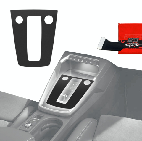 Folie interior - Folie de protecție pentru consola centrală - Audi S3 8Y (2020-2025) Negru Mat Antiamprentă