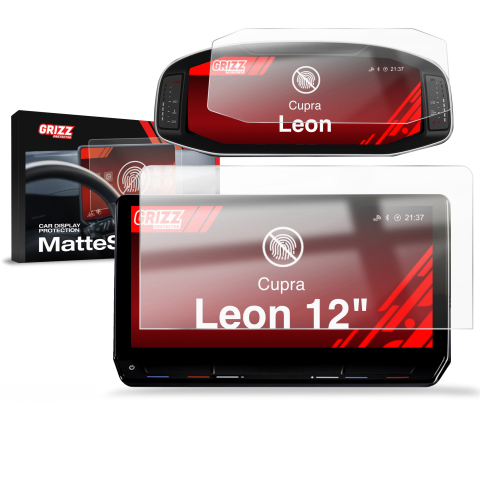 Folie Ecran - Folie de protecție pentru ecran 2în1 pentru Cupra Leon 12" (2020-2024) Anti-Amprentă, Mată