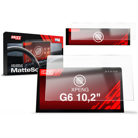 Folie Ecran - Folie de protecție pentru ecran 2în1 pentru XPENG G6 10,2" (2023-2024) Anti-amprentă, Mată