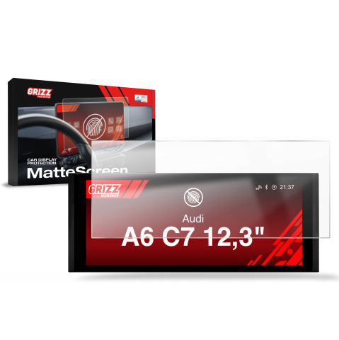 Folie Ecran - Folie de protecție pentru ecran Audi A6 C7 Radio Android 12,3" (2012-2018) Anti-Amprentă, Mată