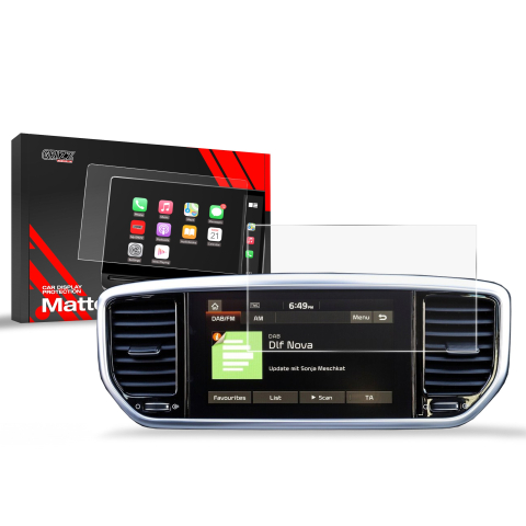 Folie Ecran - Folie de protecție pentru ecran pentru Kia Sportage 4 8" (2015-2021) Anti-Amprentă, Mată