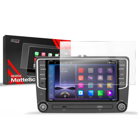 Folie Ecran - Folie de protecție pentru ecran pentru radio Android 2DIN 7" Volkswagen Skoda Seat anti-amprente, mată