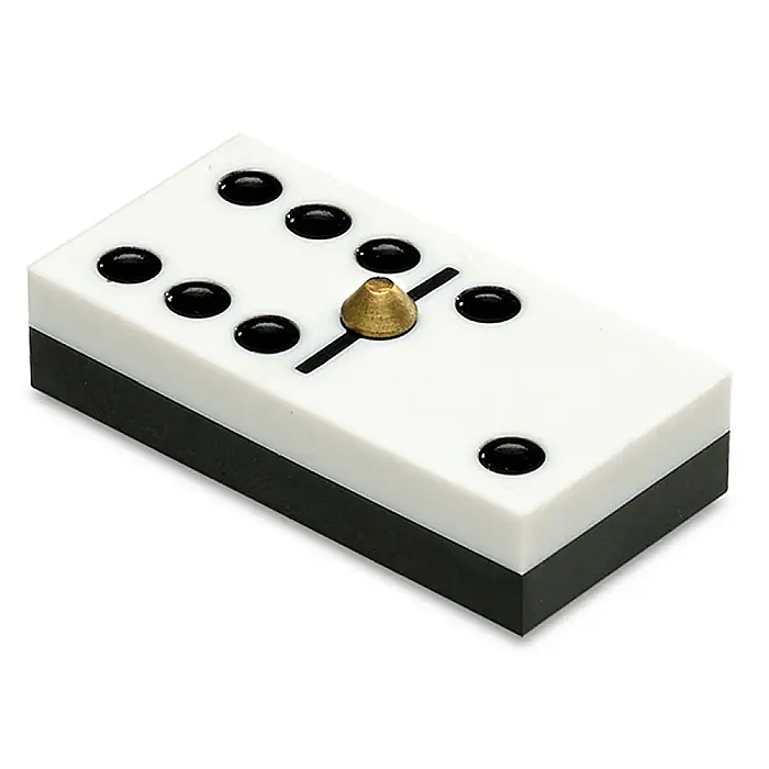 Joc Domino Clasic Premium, in caseta lemn, 28 piese cu insertie de metal, Cayro [2]