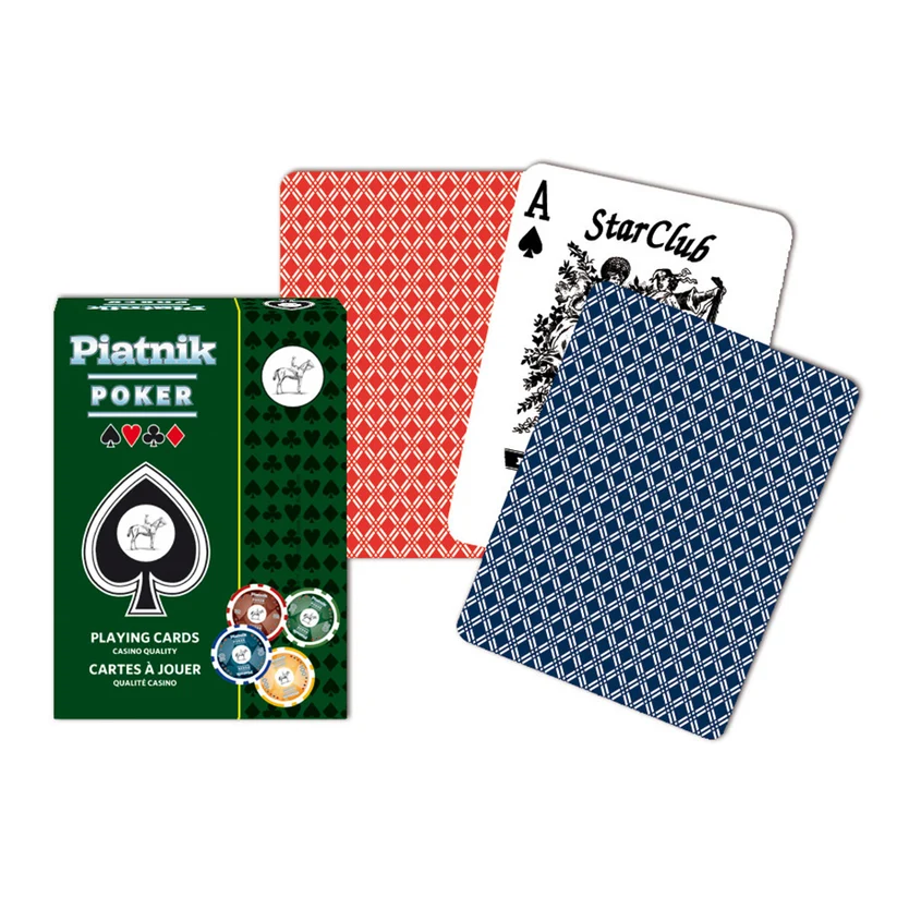 Carti de joc Poker, spate albastru - Piatnik [2]