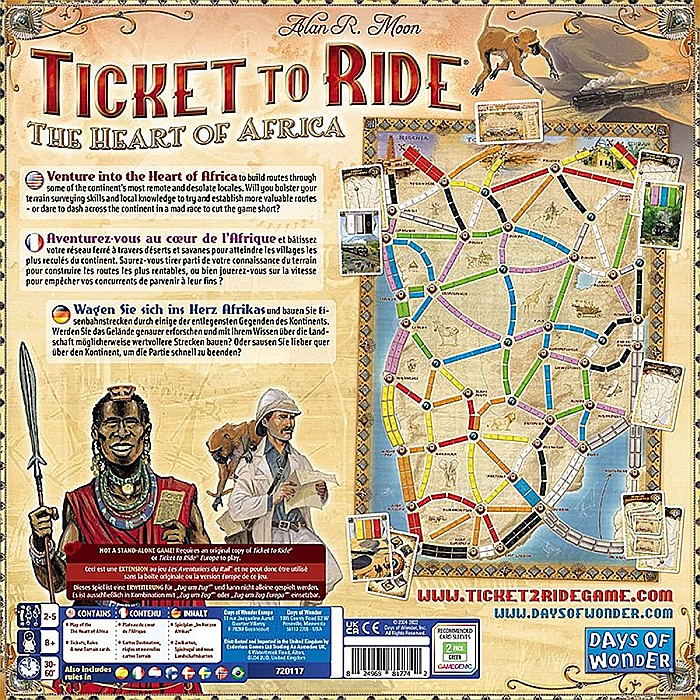 Ticket to Ride Map Collection Heart of Africa [2]