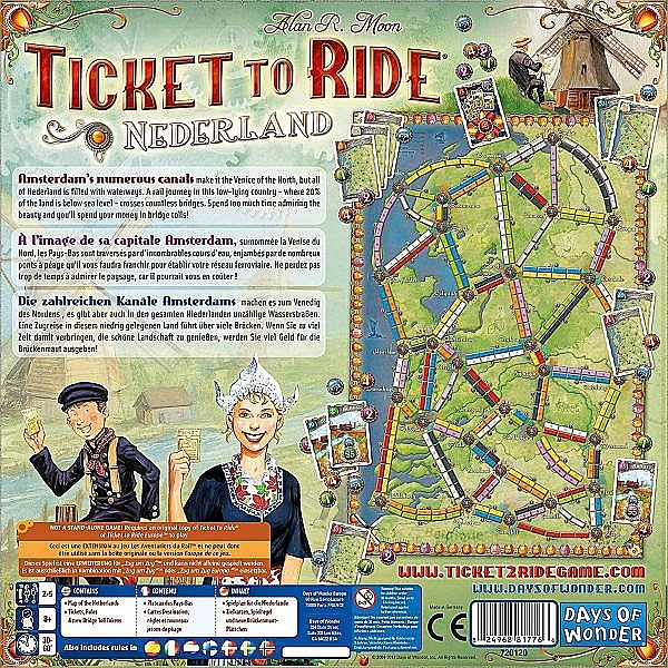 Ticket to Ride Map Collection Netherlands, extensie, limba engleza [3]