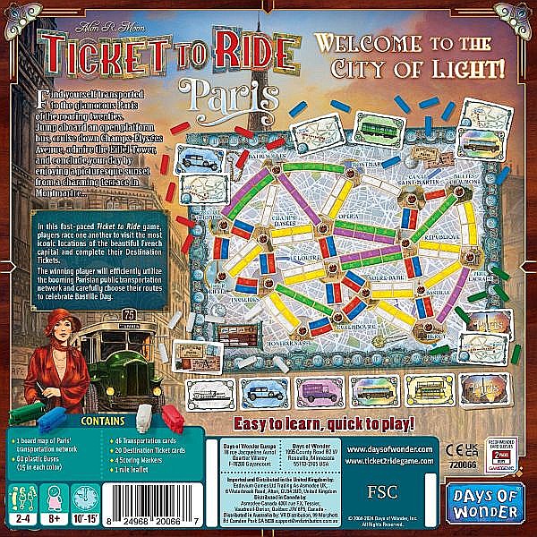 Ticket to Ride Paris, limba engleza [2]