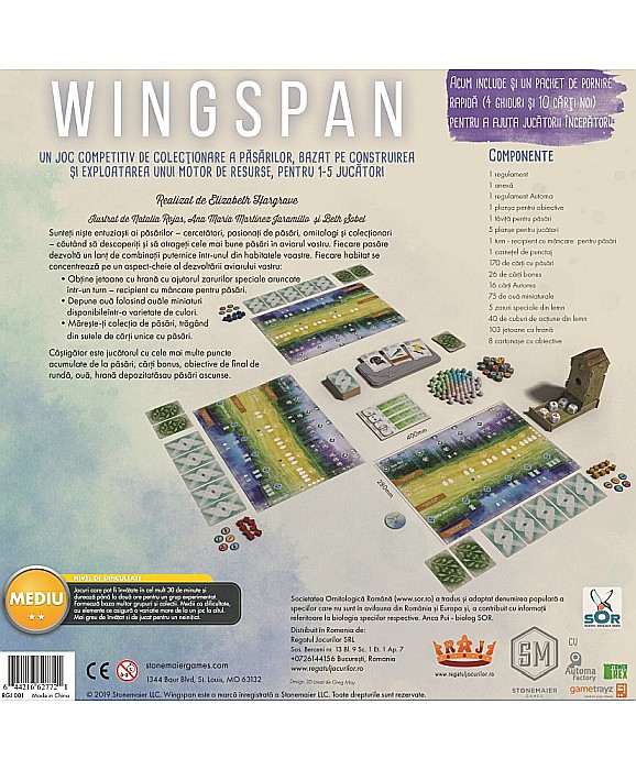 Wingspan (Romanian Third Edition) + Swift Start [2]