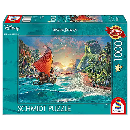 Puzzle - Puzzle Schmidt: Thomas Kinkade - Disney - Moana, 1000 piese