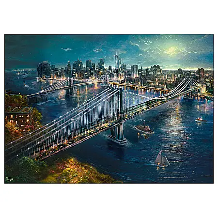 Puzzle Schmidt: Lumina lunii peste Manhattan, 2000 piese [1]