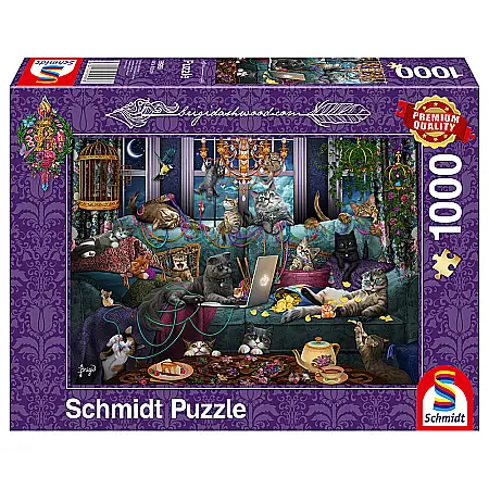 Puzzle - Puzzle Schmidt: Brigid Ashwood - Pisici de carantina, 1000 piese