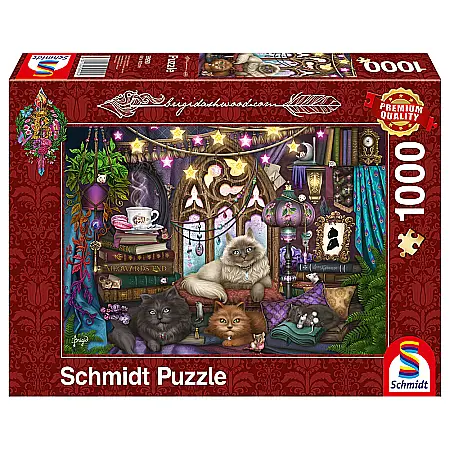 Puzzle - Puzzle Schmidt: Brigid Ashwood - Pisici pe canapea, 1000 piese