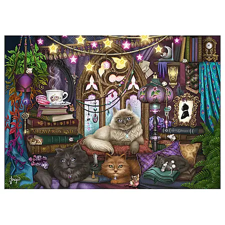 Puzzle Schmidt: Brigid Ashwood - Pisici pe canapea, 1000 piese [1]