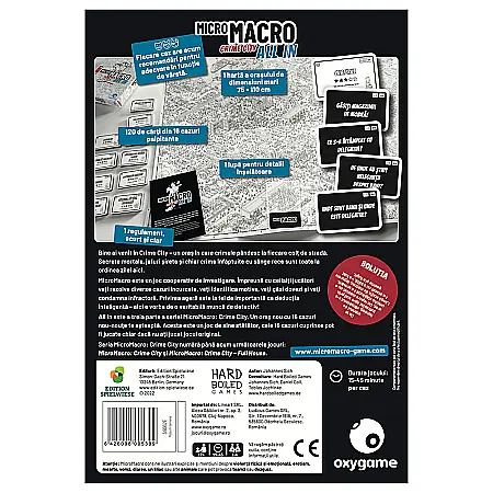MicroMacro: Crime City – All In, lb.romana [1]
