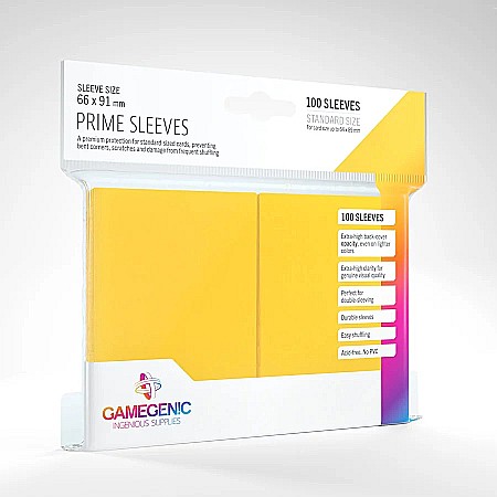 Accesorii - Gamegenic Sleeves - Folie protectie carti, galben