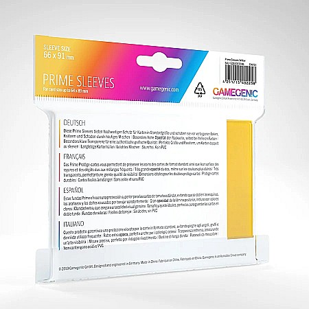 Gamegenic Sleeves - Folie protectie carti, galben [1]
