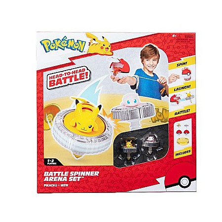 Pokemon - Set de joaca Battle Spinner cu doua figurine (Pikachu #1, Mew, Poké Ball, & Poké Ball) [1]