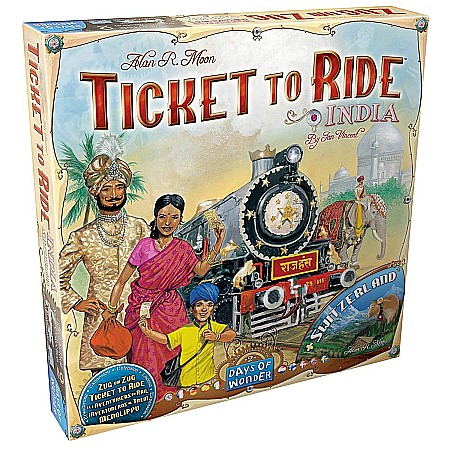 Eurogames - Ticket to Ride Map Collection India & Swiss
