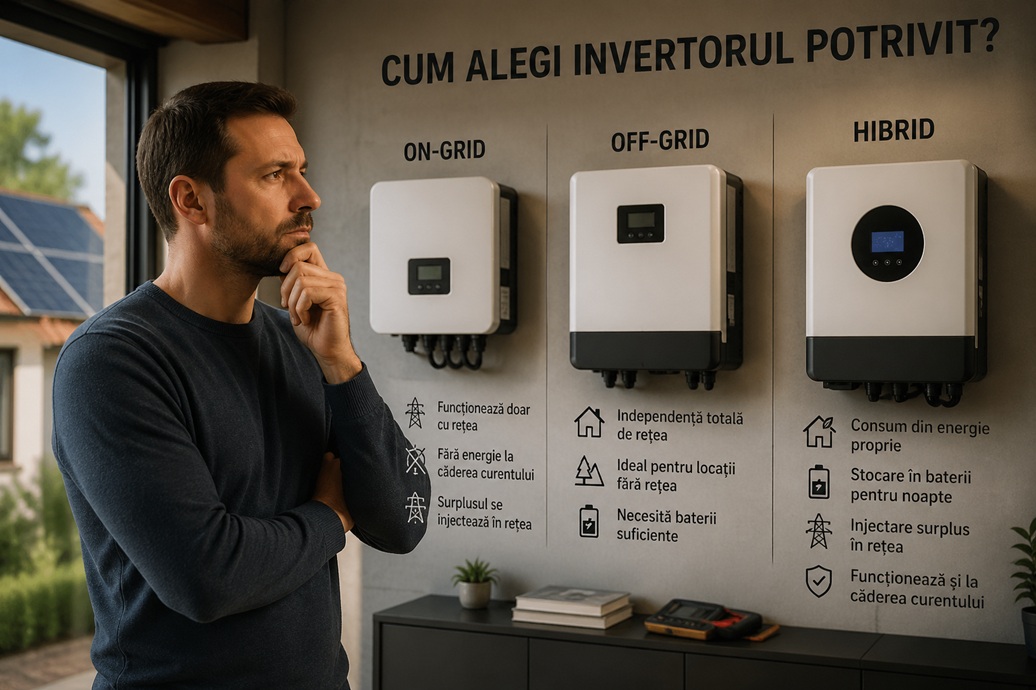 Cum alegi invertorul potrivit pentru un sistem fotovoltaic