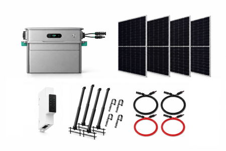 Sisteme de stocare a energiei - Kit Zendure SolarFlow 800 Pro 2, 2040Wp - 4 panouri Canadian 510W