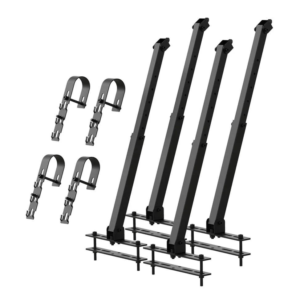Structuri de montaj panouri fotovoltaice - Sistem montaj panouri fotovoltaice cu prindere pe balcon tip grilaj