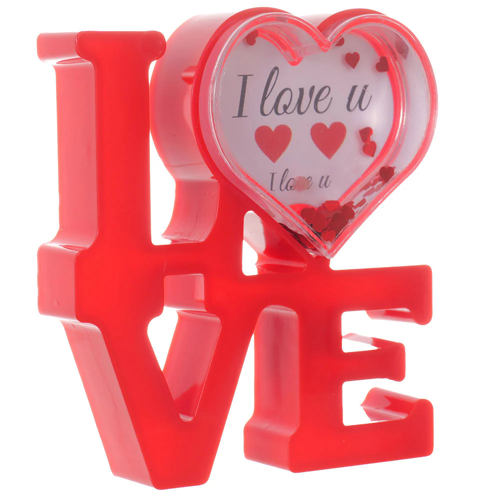 Glob foto LOVE rosu cu LED [2]