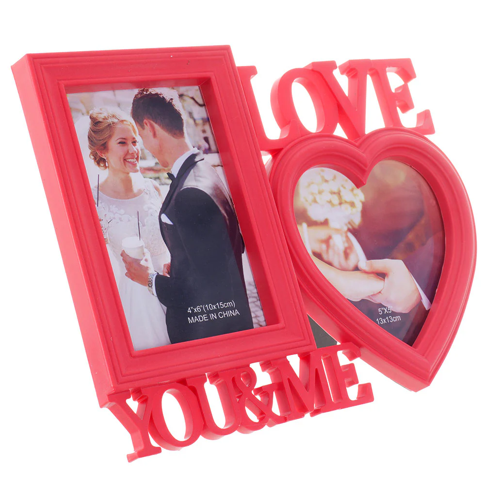 Rama foto colaj rosie LOVE YOU&ME 2 poze [2]