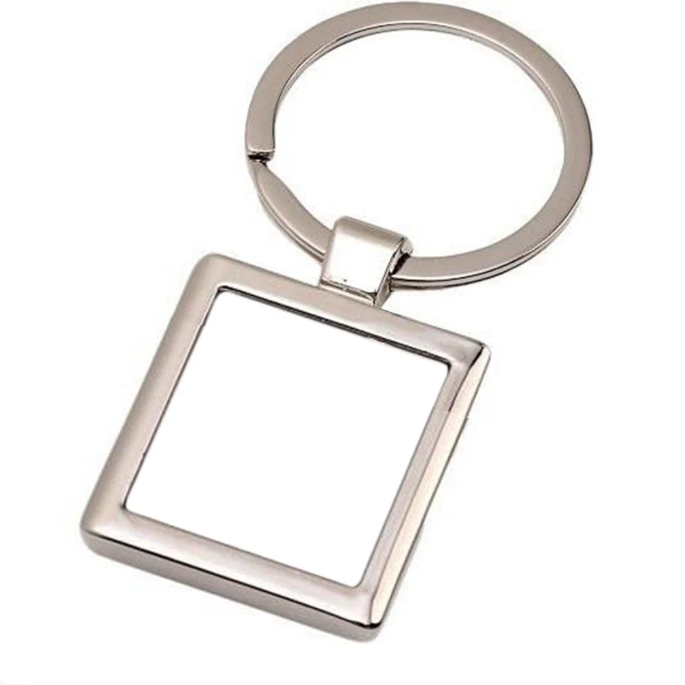 Cadouri personalizate - Breloc metalic patrat cu poza ta