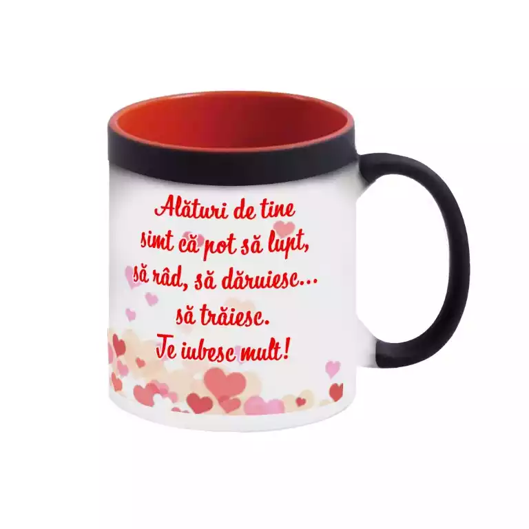 Cani personalizate - Cana termosensibila personalizata Valentines Day