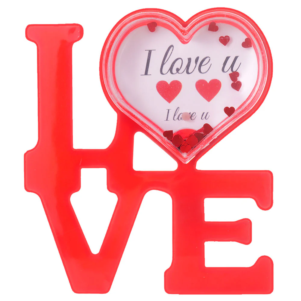 Cadouri personalizate - Glob foto LOVE rosu cu LED