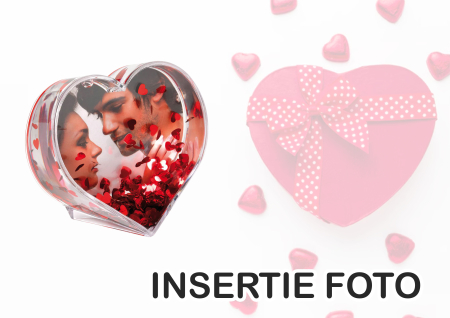 Personalizari obiecte - Glob insertie foto inima