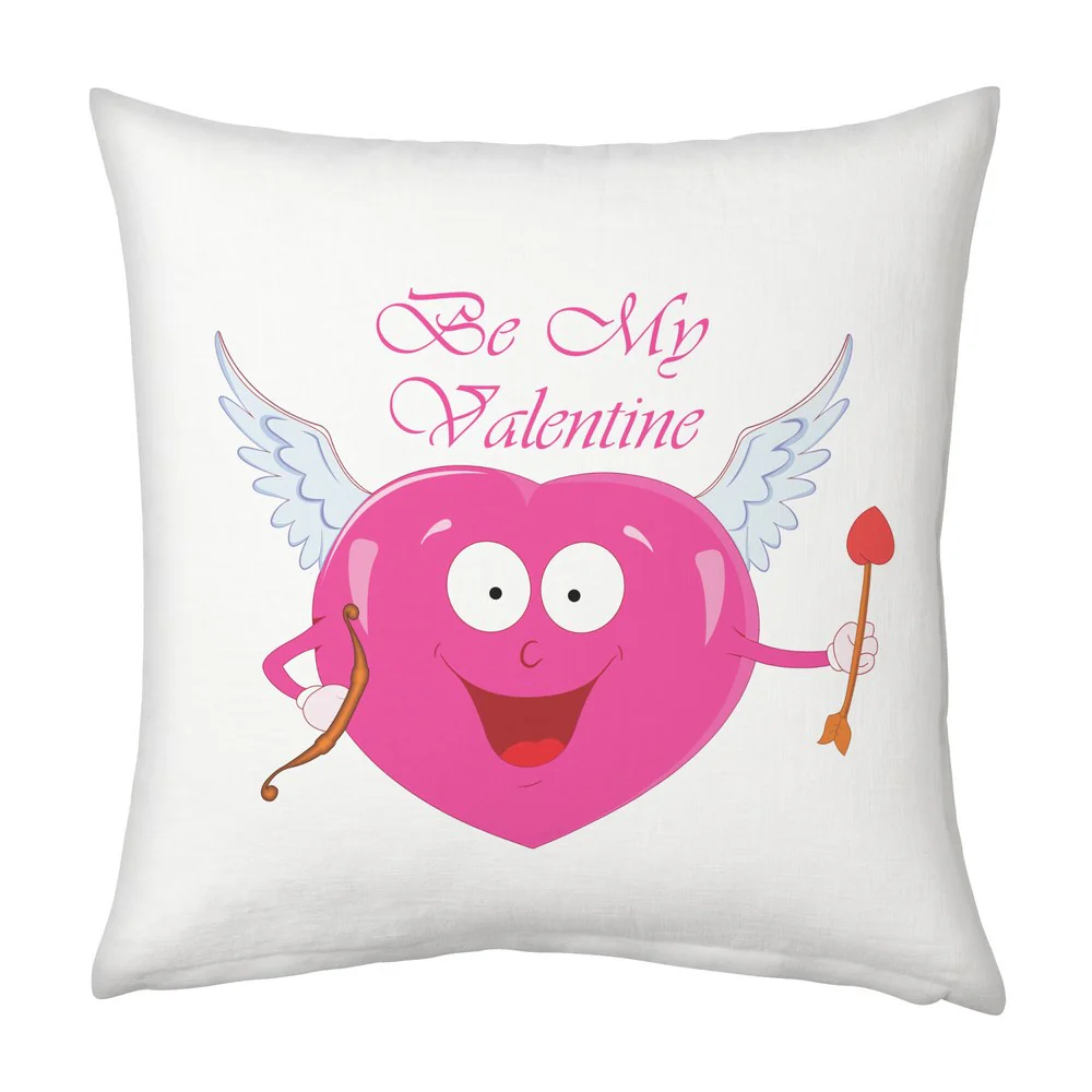 Personalizari obiecte - Husa perna mata alba 40x40  cu  poza ta,umplutura